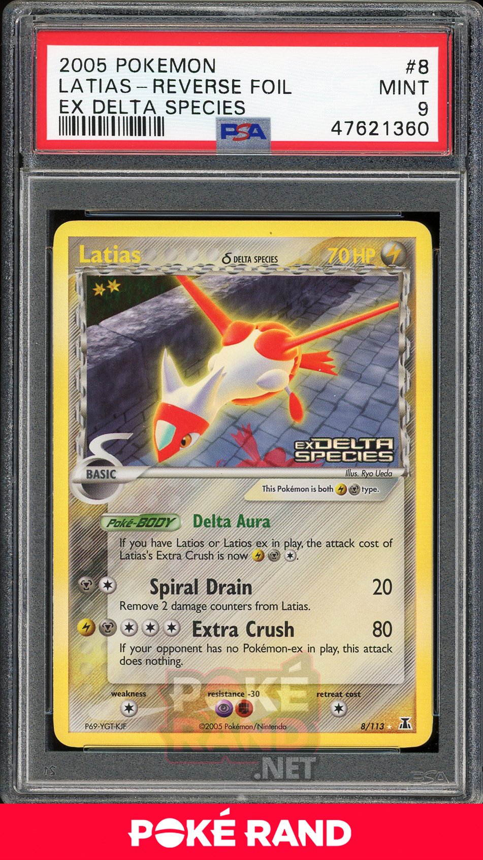 Latias Reverse Foil  (PSA 9) - EX Delta Species #8