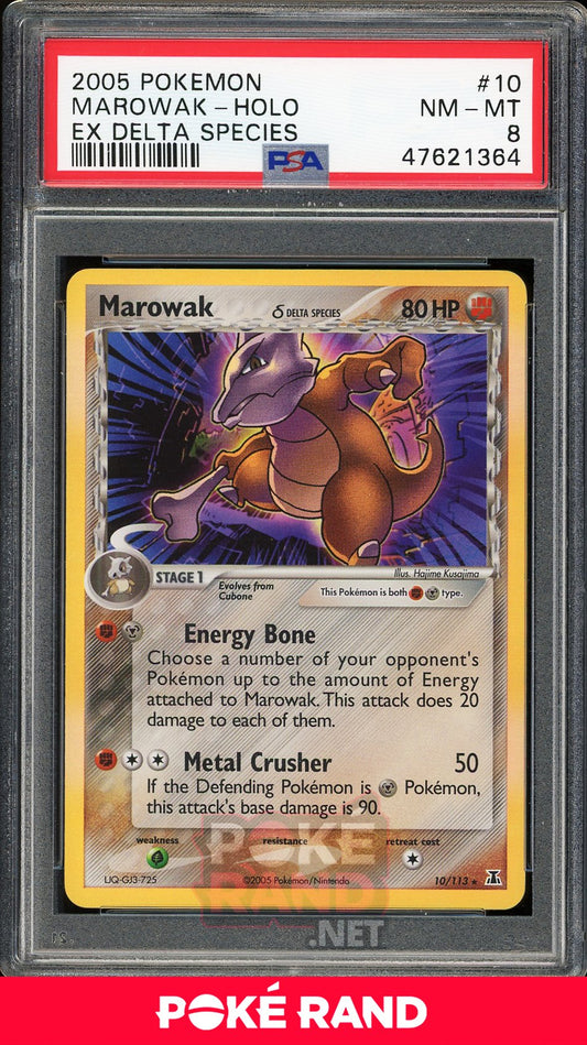 Marowak Holo   (PSA 8) - EX Delta Species #10