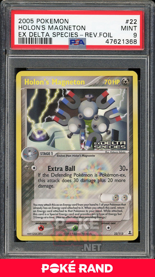 Holon's Magneton Reverse Foil (PSA 9) - EX Delta Species #22