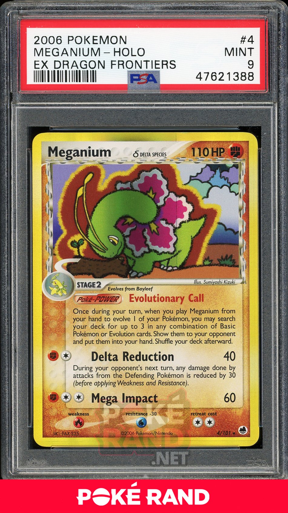 Meganium Holo (PSA 9) - EX Dragono Frontiers #4