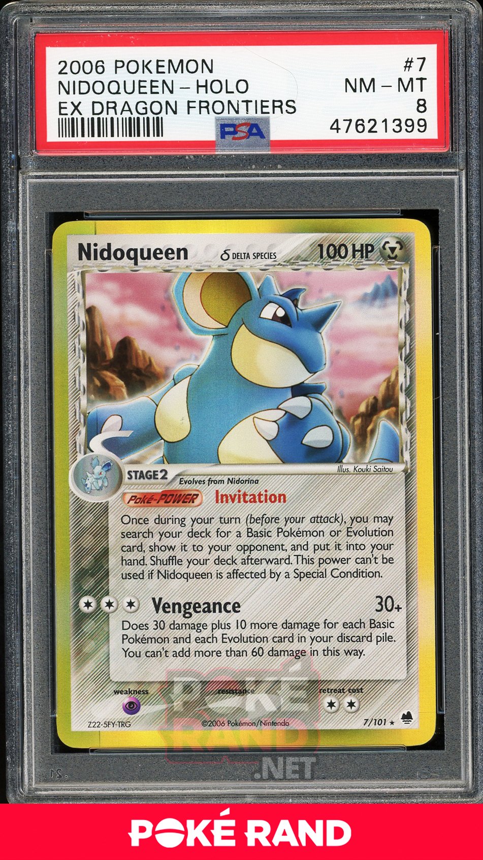 Nidoqueen Holo (PSA 8) - EX Dragono Frontiers #7