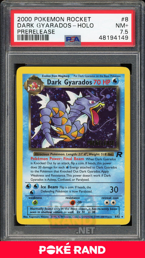 Dark Gyarados Prerelease (PSA 7.5) - Team Rocket #8