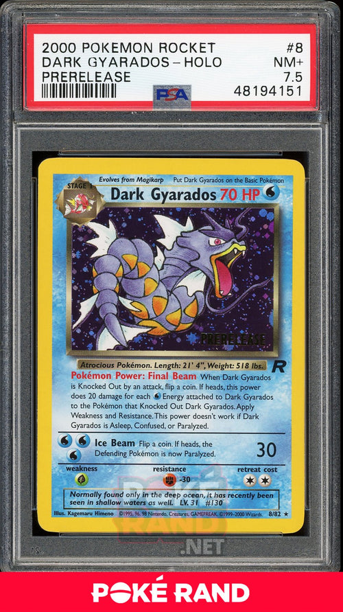 Dark Gyarados Prerelease (PSA 7.5) - Team Rocket #8