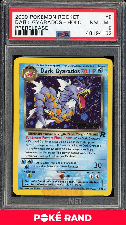 Dark Gyarados Prerelease (PSA 8) - Team Rocket #8