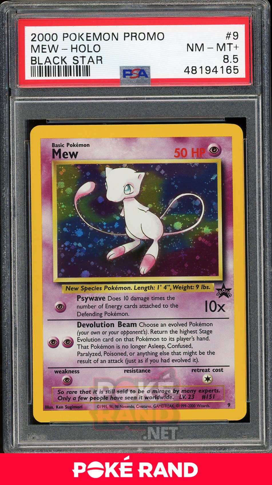 Mew Holo (PSA 8.5) - Black Star Promo #9
