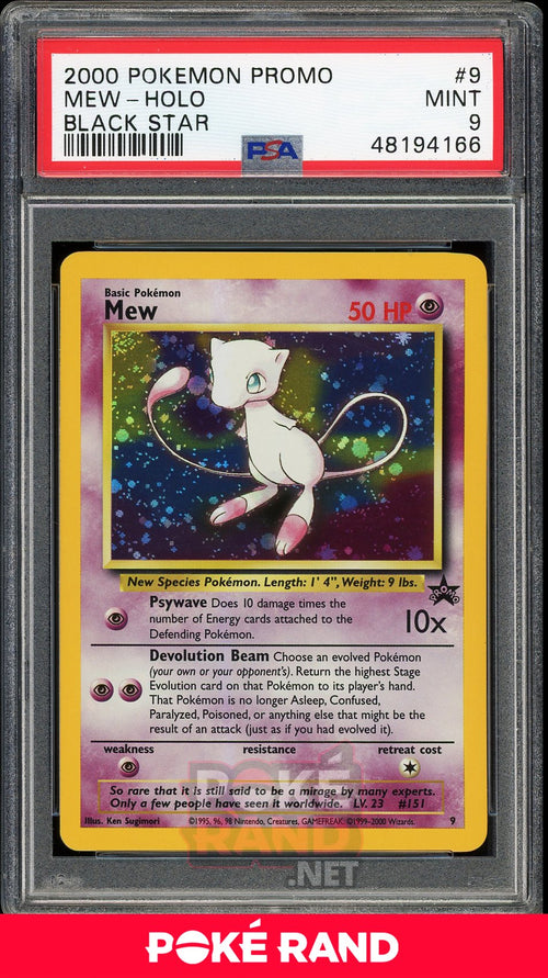 Mew Holo (PSA 9) - Black Star Promo #9