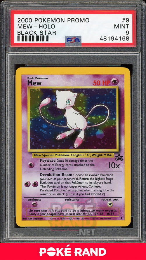 Mew Holo (PSA 9) - Black Star Promo #9