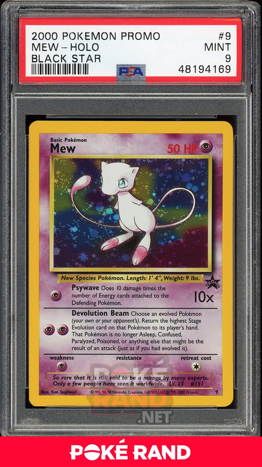 Mew Holo (PSA 9) - Black Star Promo #9