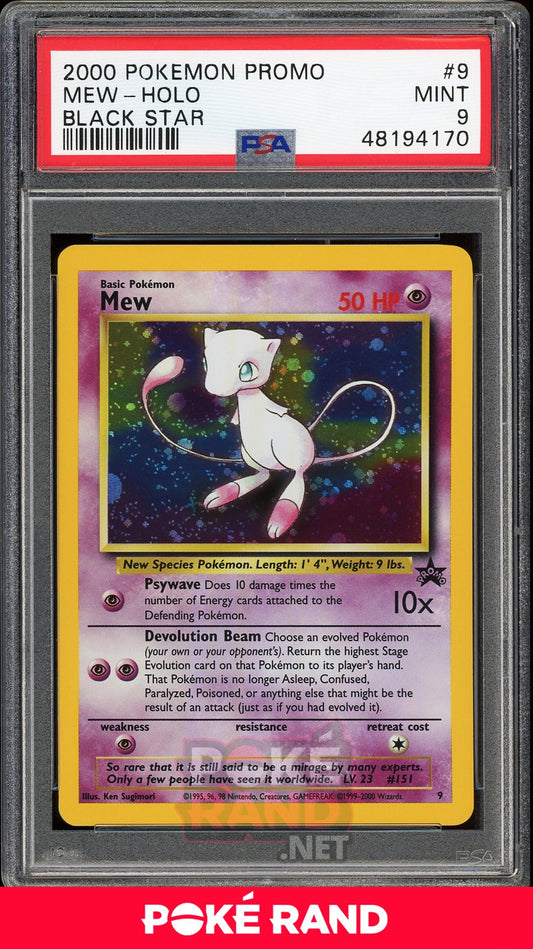 Mew Holo (PSA 9) - Black Star Promo #9