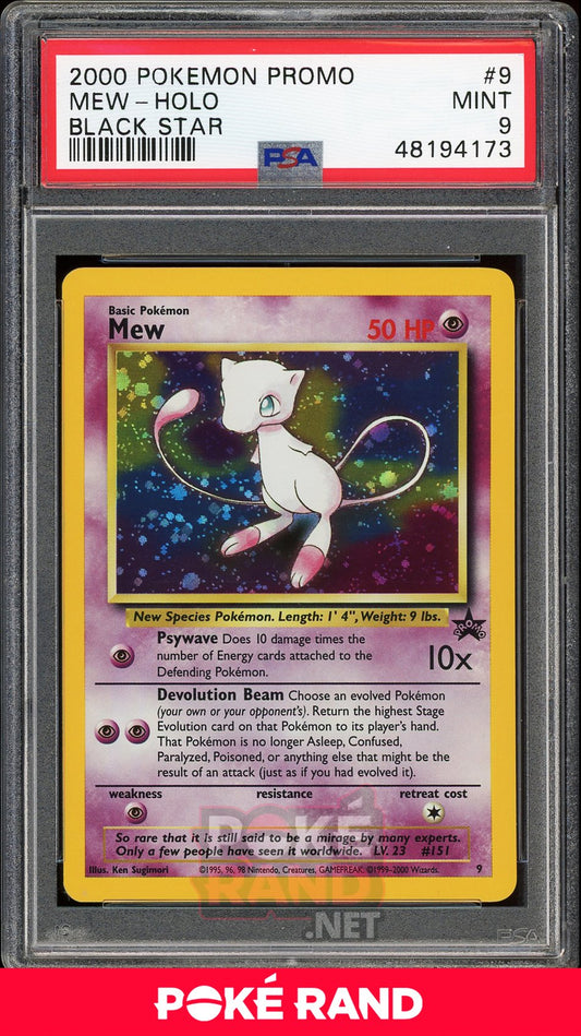 Mew Holo (PSA 9) - Black Star Promo #9