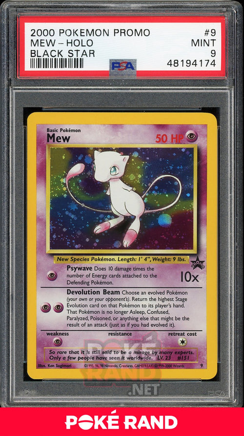 Mew Holo (PSA 9) - Black Star Promo #9