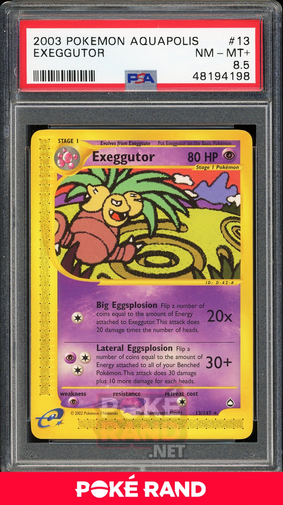 Exeggutor (PSA 8.5) - Aquapolis #13