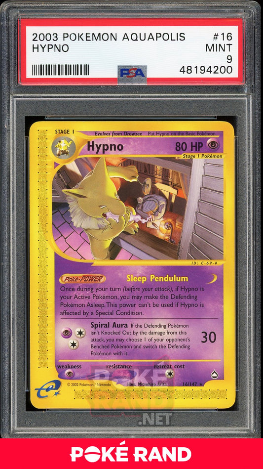 Hypno (PSA 9) - Aquapolis #16