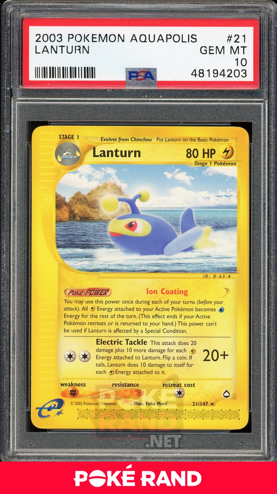 Lanturn (PSA 10) - Aquapolis #21