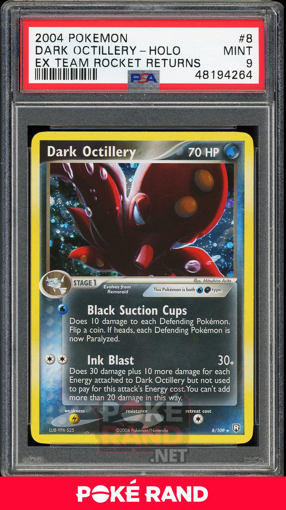 Dark Octillery Holo (PSA 9) - EX Team Rocket Returns #8