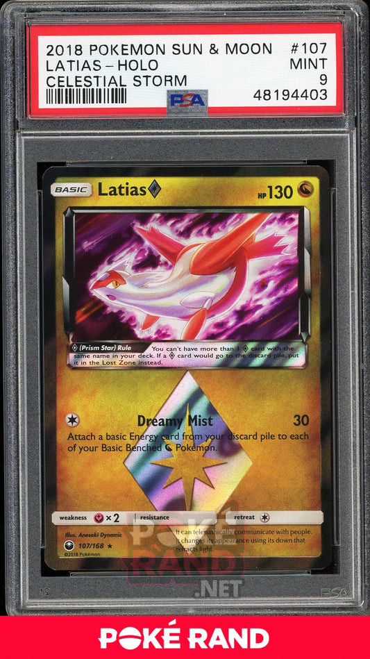 Latias Holo (PSA 9) - Celestial Storm #107