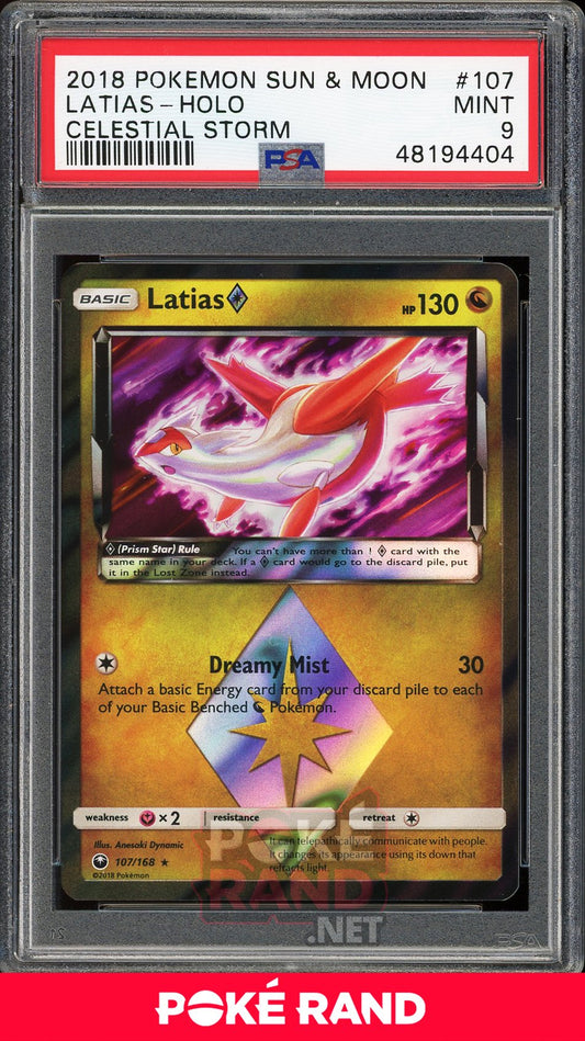 Latias Holo (PSA 9) - Celestial Storm #107