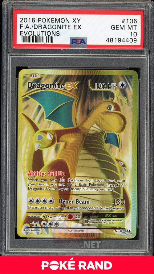 Dragonite EX Full Art (PSA 10) - XY Evolutions #106