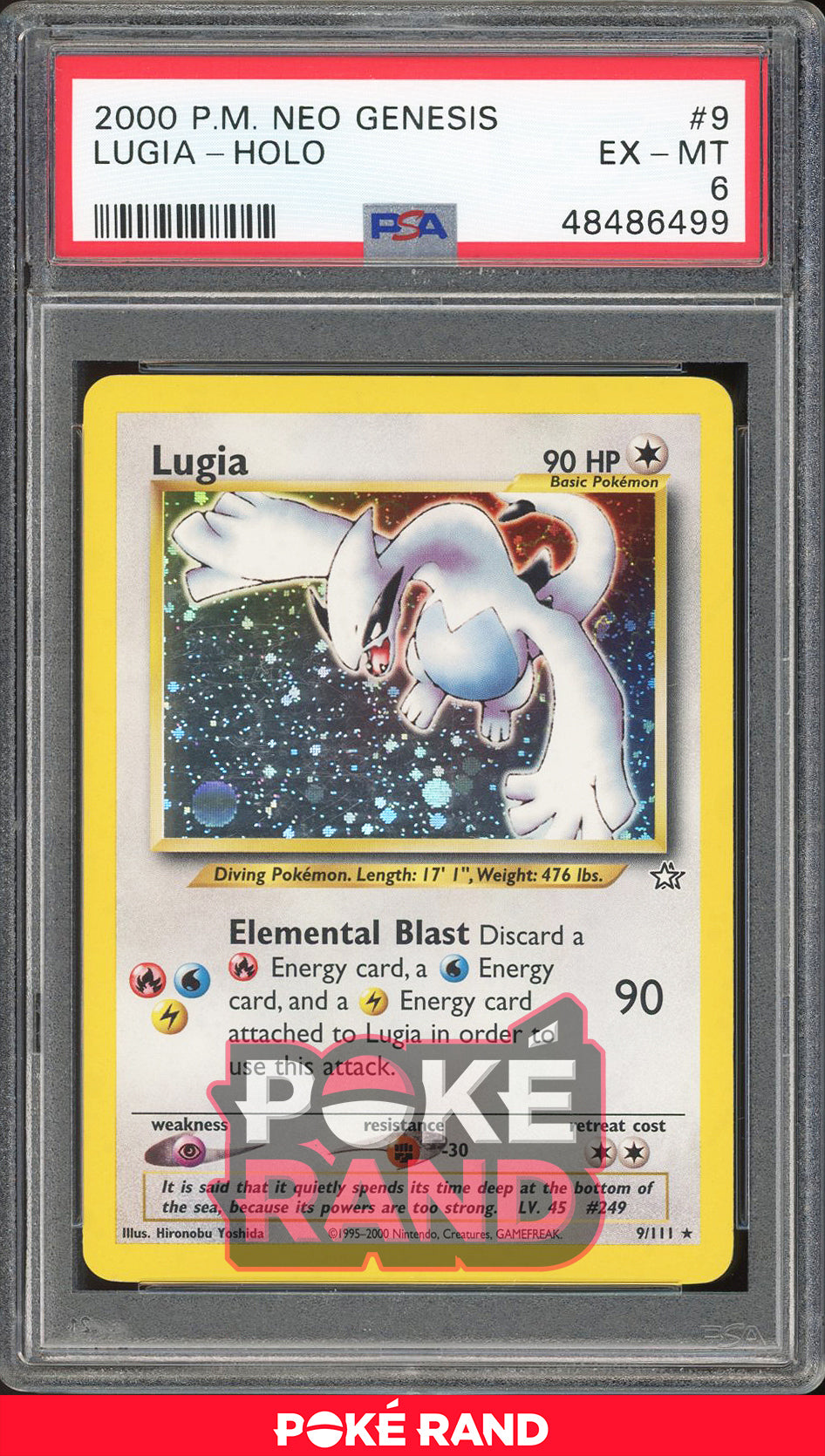 Lugia - Holo - Neo Genesis (PSA 6) - 9/111 - PokeRand