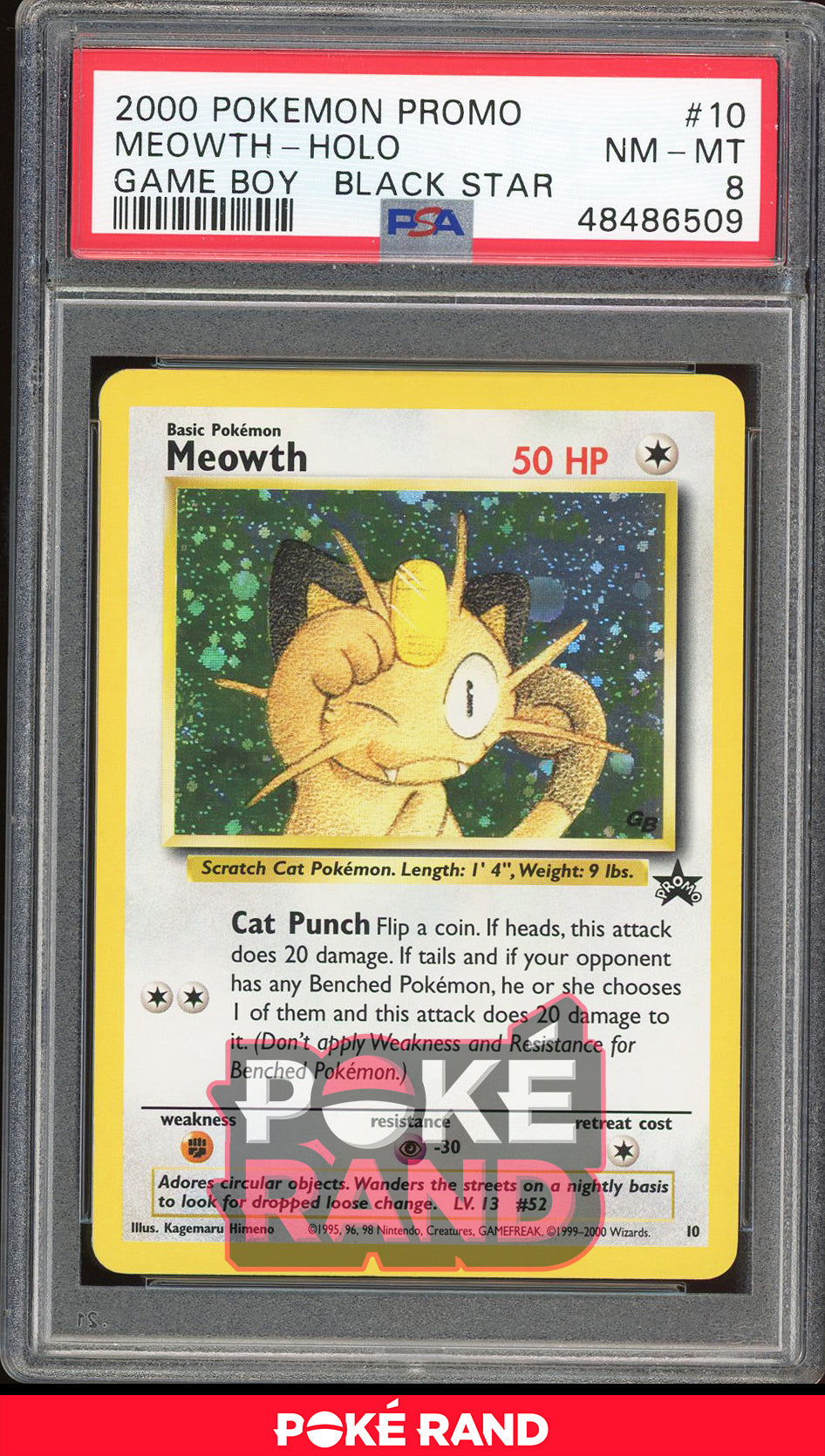 Meowth - Holo - Game Boy Promo (PSA 8) - 10 - PokeRand