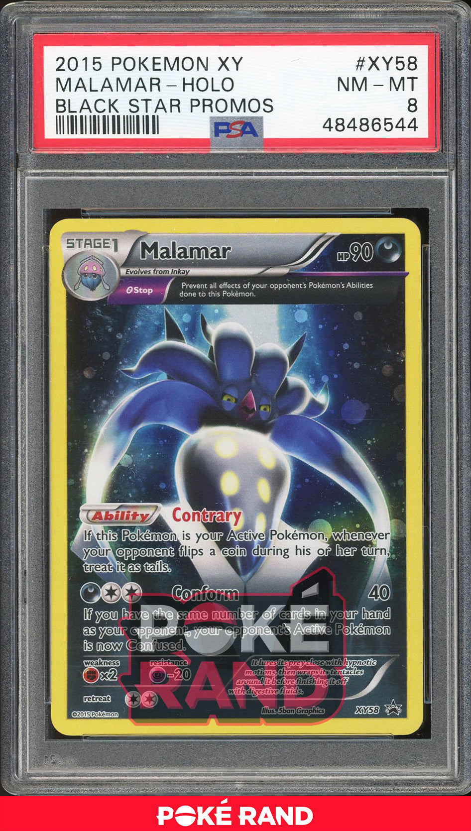 Malamar - Holo - Black Star Promo (PSA 8) - XY58 - PokeRand