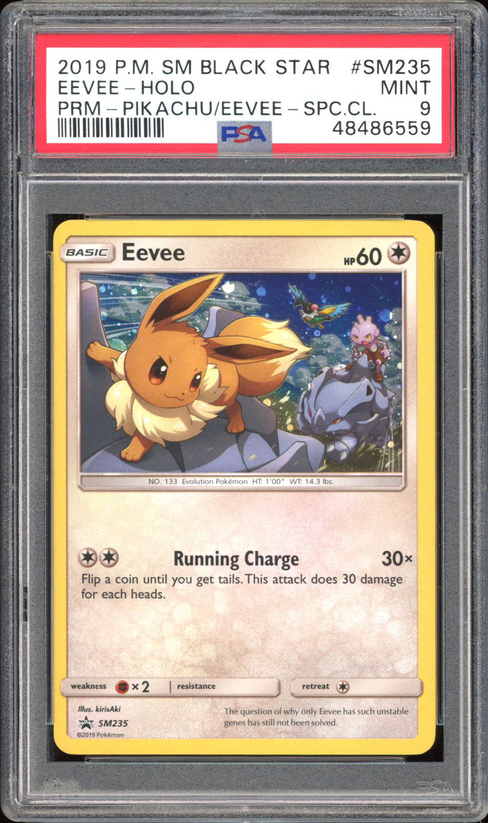 Eevee SM235 - PSA 9 - Promo Holo