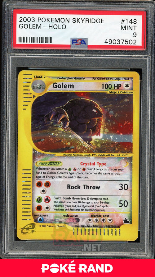 Golem Crystal Holo (PSA 9) - Skyridge #148 - PokeRand