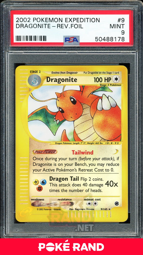 Dragonite - Reverse Holo (PSA 9) - Expedition