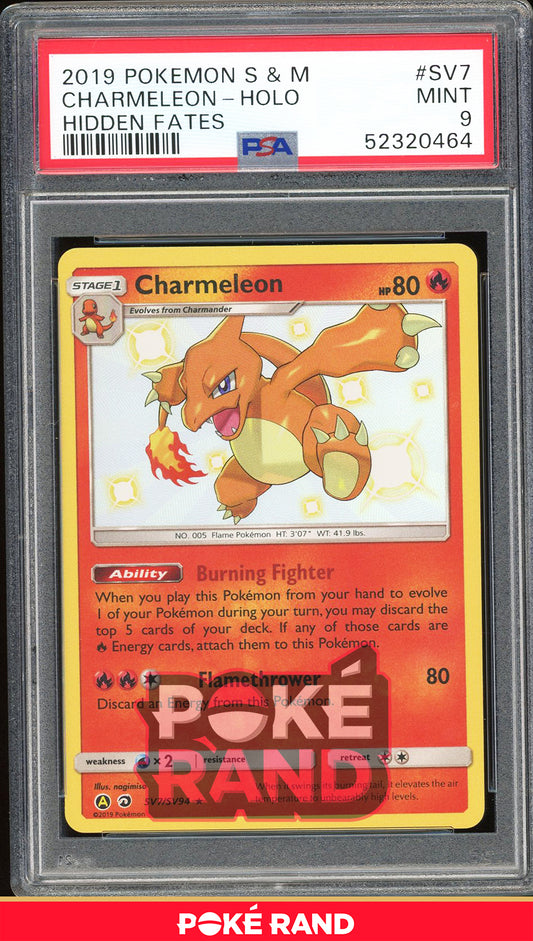 Charmeleon - Holo - Hidden Fates Shiny Vault (PSA 9) - SV7/SV94 - PokeRand