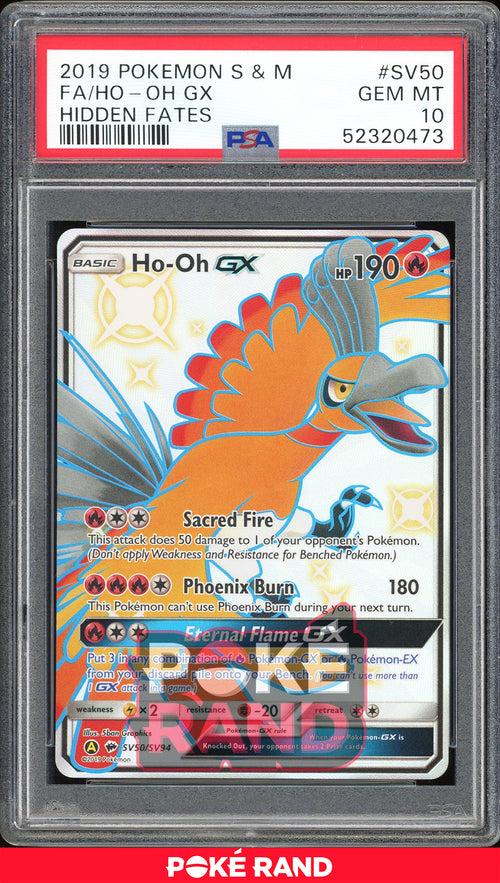 Ho Oh GX - Hidden Fates Shiny Vault (PSA 10) - SV50/SV94 - PokeRand