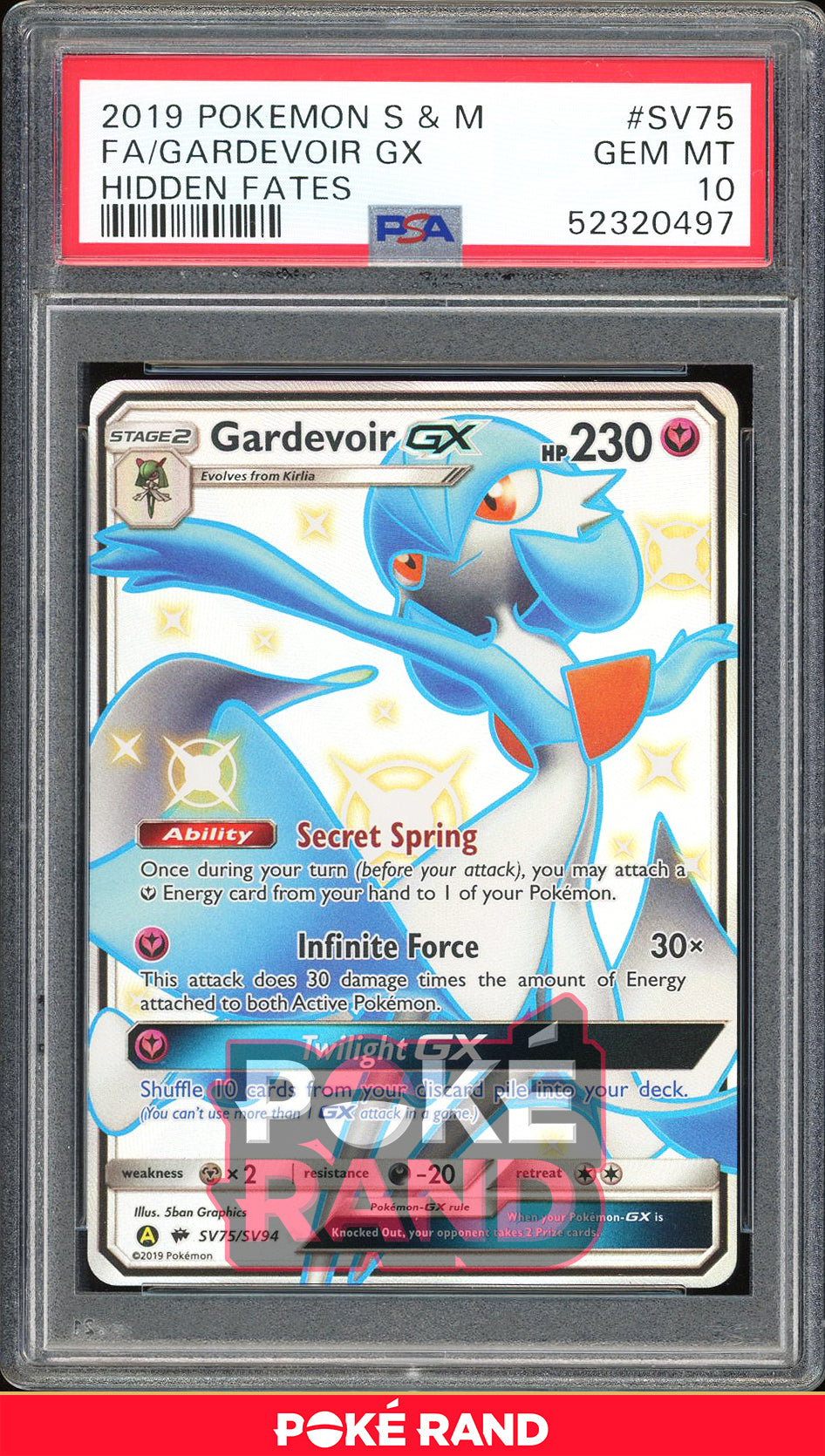 Gardevoir GX - Hidden Fates Shiny Vault (PSA 10) - SV75/SV94 - PokeRand
