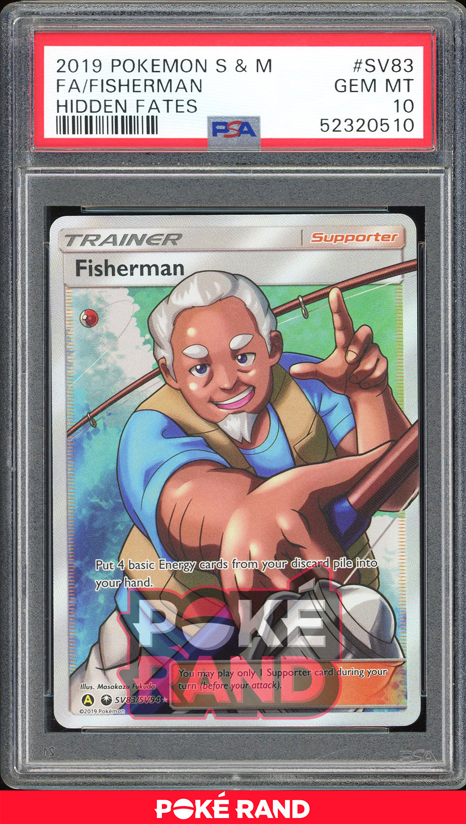 Fisherman - Hidden Fates Shiny Vault (PSA 10) - SV83/SV94 - PokeRand