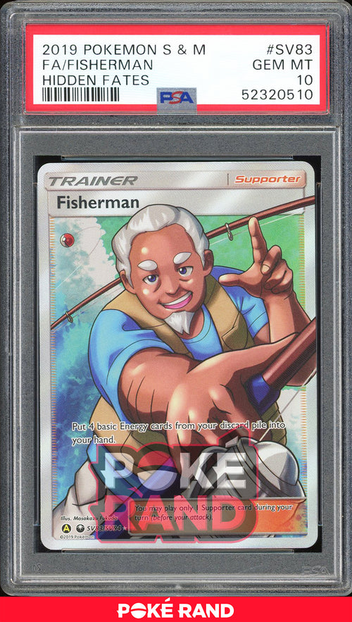 Fisherman - Hidden Fates Shiny Vault (PSA 10) - SV83/SV94 - PokeRand