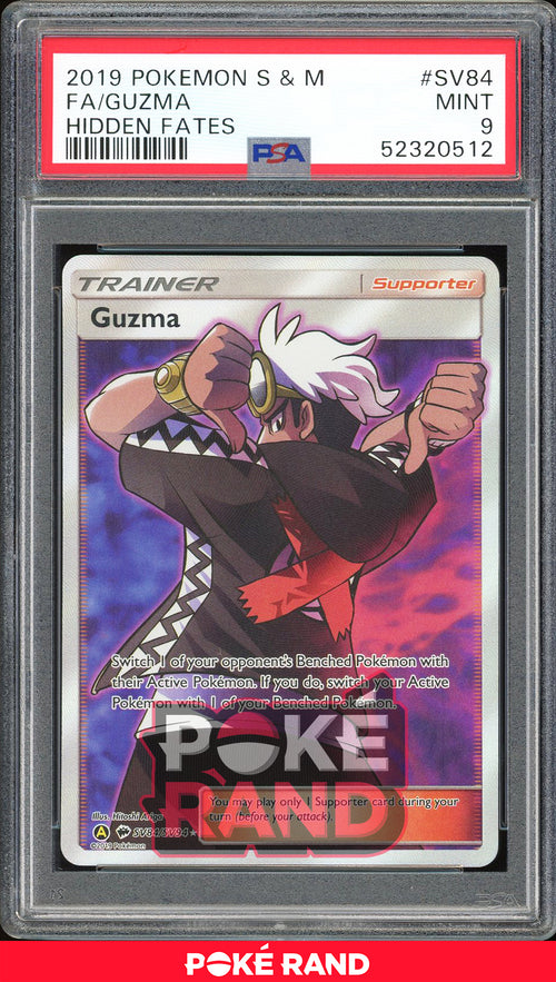 Guzma - Hidden Fates Shiny Vault (PSA 9) - SV84/SV94 - PokeRand