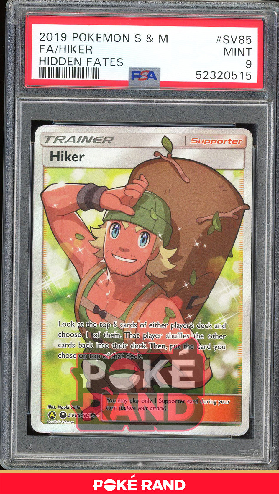 Hiker - Hidden Fates Shiny Vault (PSA 9) - SV85/SV94 - PokeRand