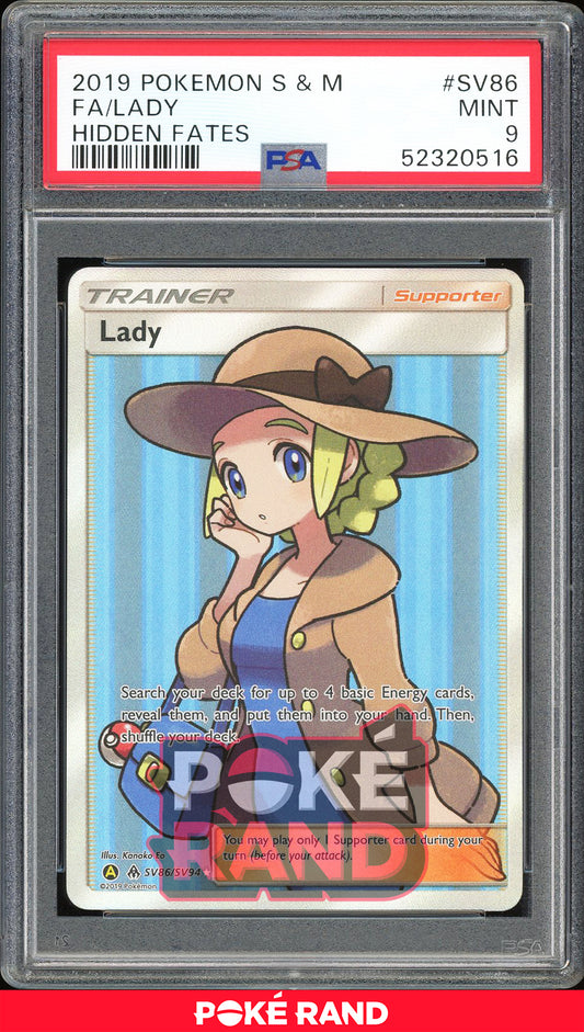 Lady - Hidden Fates Shiny Vault (PSA 9) - SV86/SV94 - PokeRand