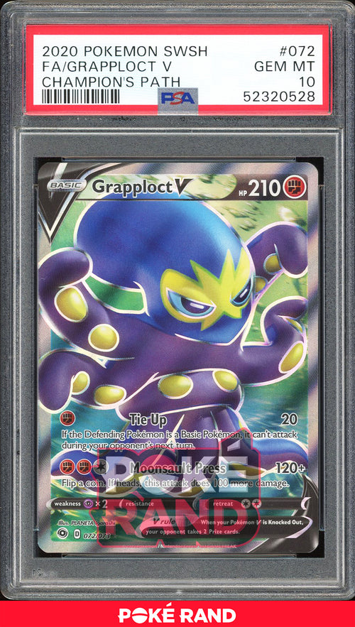 Grapploct V - Full Art - Champions Path (PSA 10) - 72/73 - PokeRand