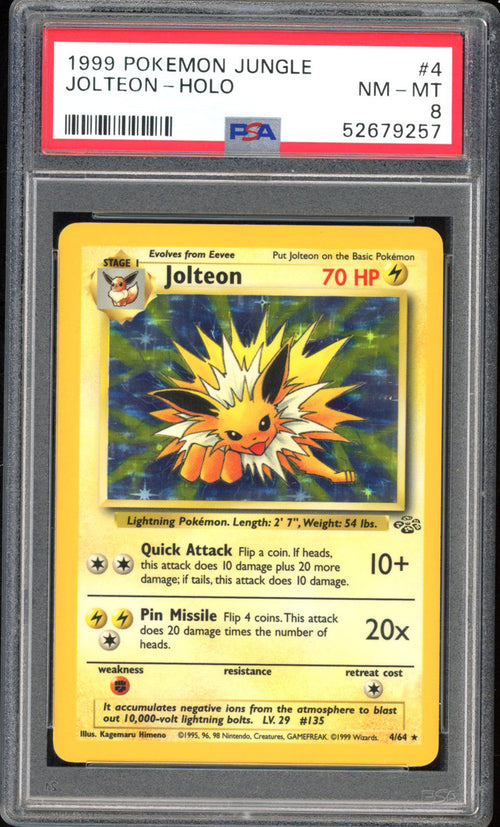 Jolteon - PSA 8 - Jungle - #4 - Holo