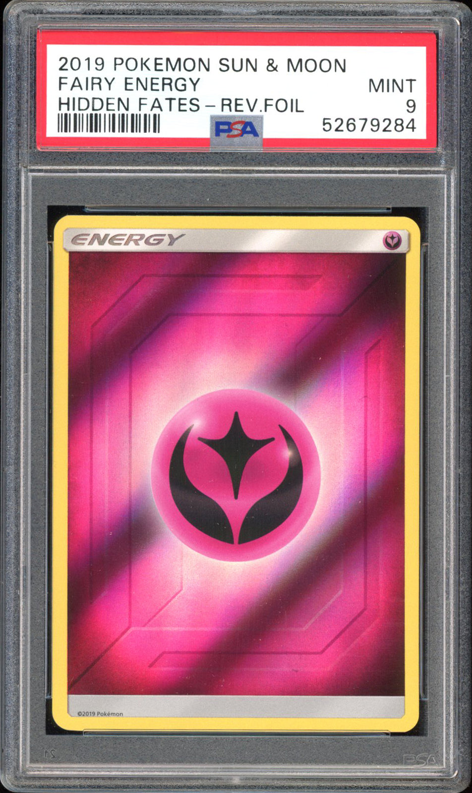 Fairy Energy - PSA 9 - Hidden Fates - # - Rev. Foil