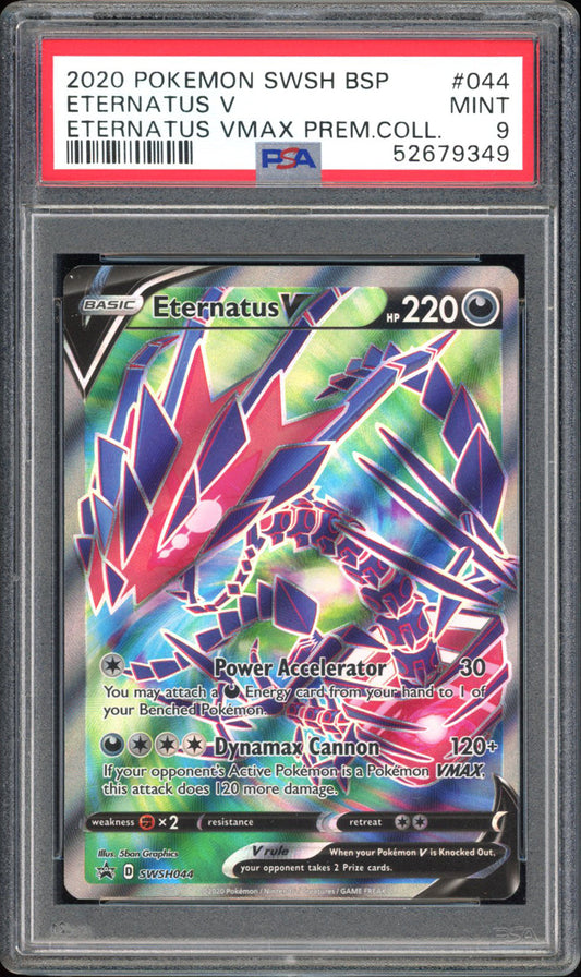 Eternatus V - PSA 9 - Black Star Promo - #SWSH044 - Full Art
