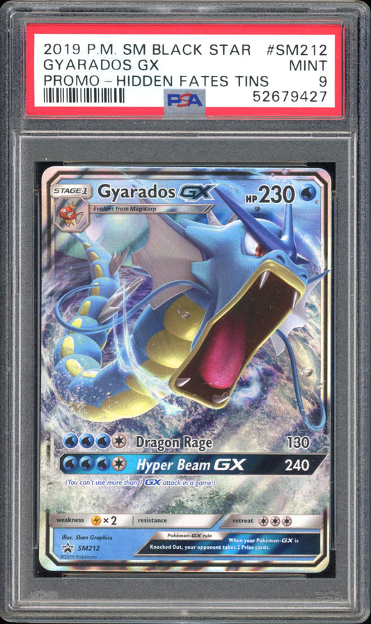 Gyarados GX - PSA 9 - Black Star Promo - #SM212 - Holo