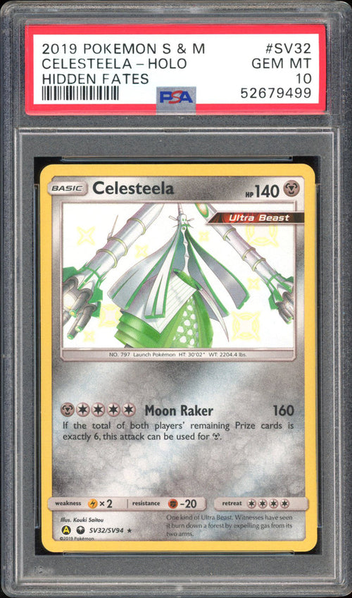 Celesteela  - PSA 10 - Hidden Fates - #SV32 - Holo