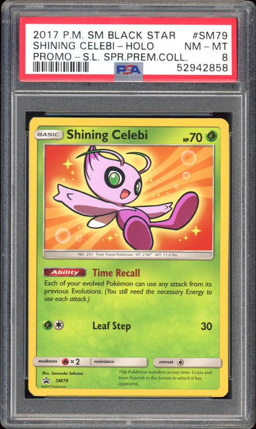 Shining Celebi - PSA 8 - Black Star Promo - #SM79 - Holo