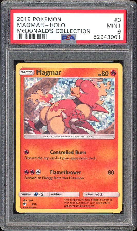 Magmar - PSA 9 - McDonalds Collection - #3 - Holo