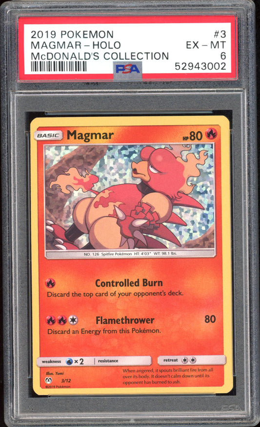 Magmar - PSA 6 - McDonalds Collection - #3 - Holo