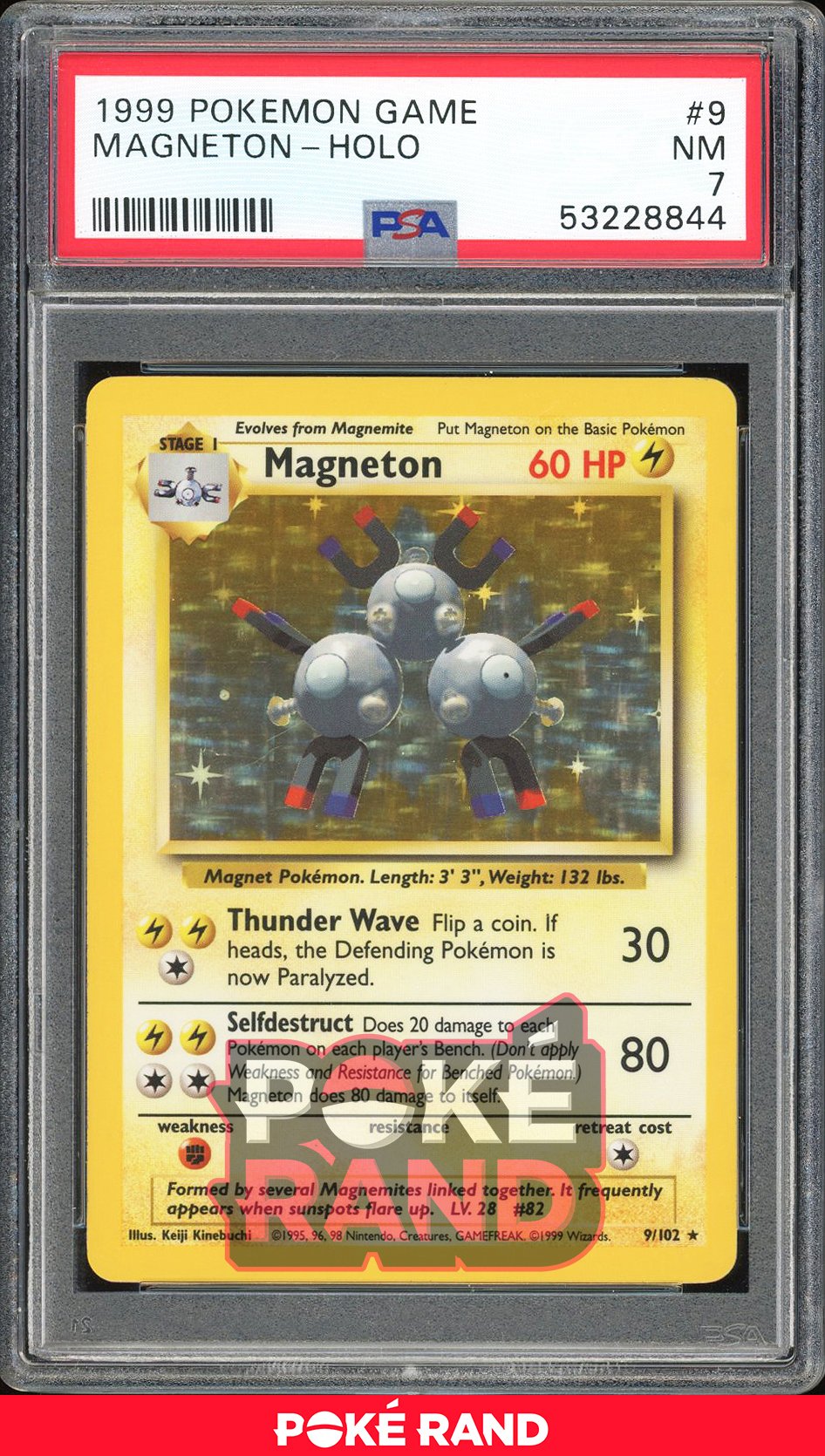 Magneton  - PSA 7 - Base - #9 - Holo