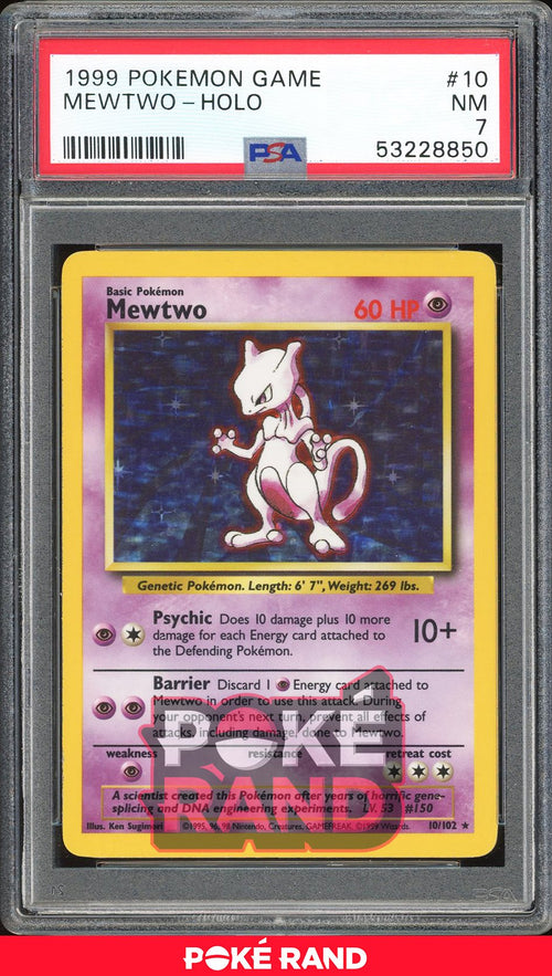 Mewtwo  - PSA 7 - Base - #10 - Holo