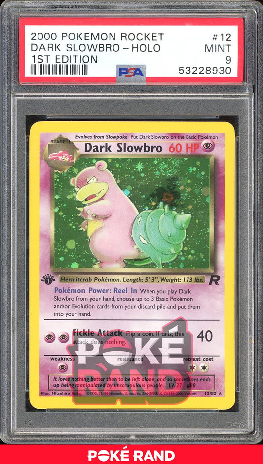 Dark Slowbro 1St Edition - PSA 9 - Team Rocket - #12 - Holo