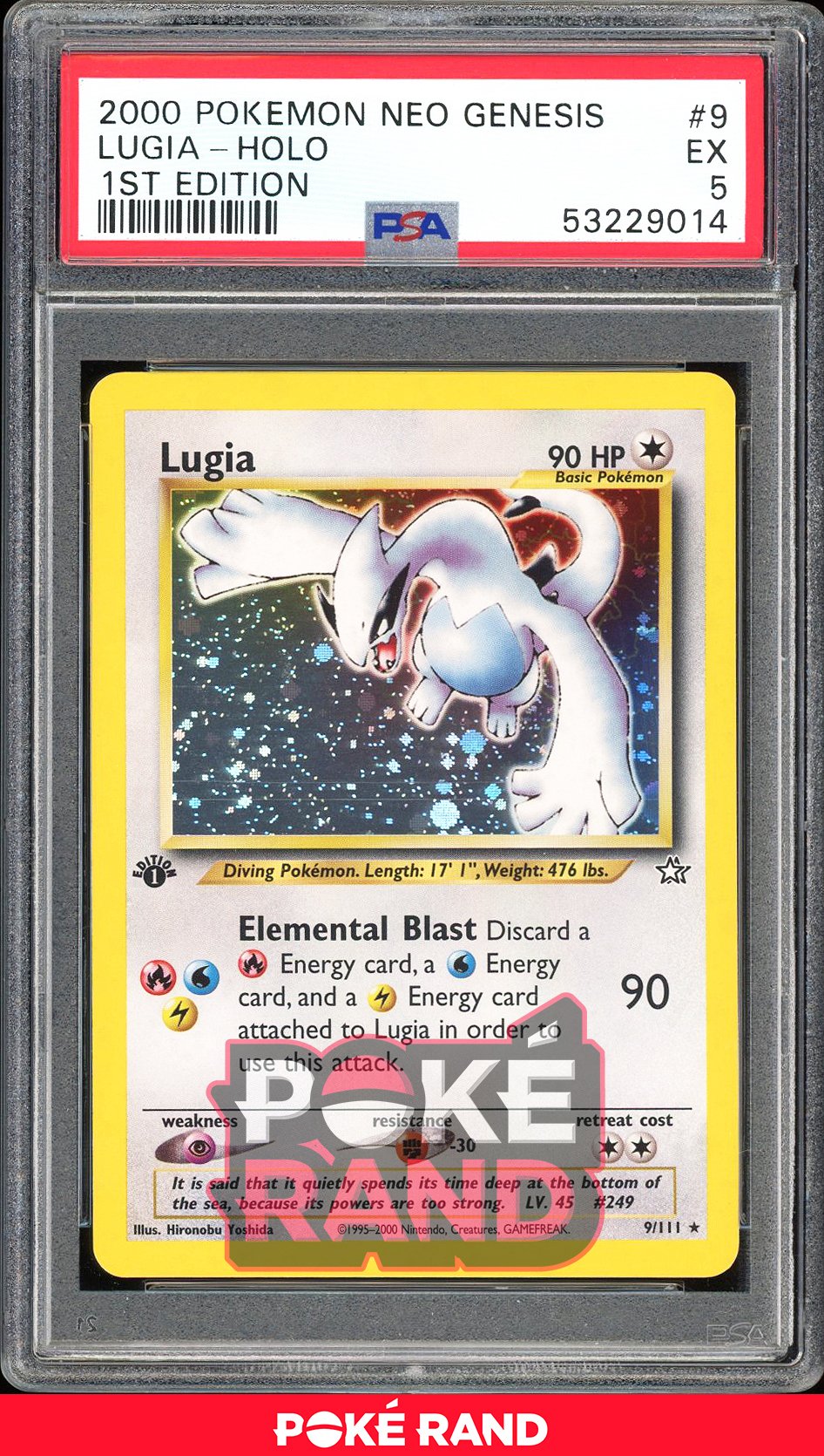 Lugia 1St Edition - PSA 5 - Neo Genesis - #9 - Holo