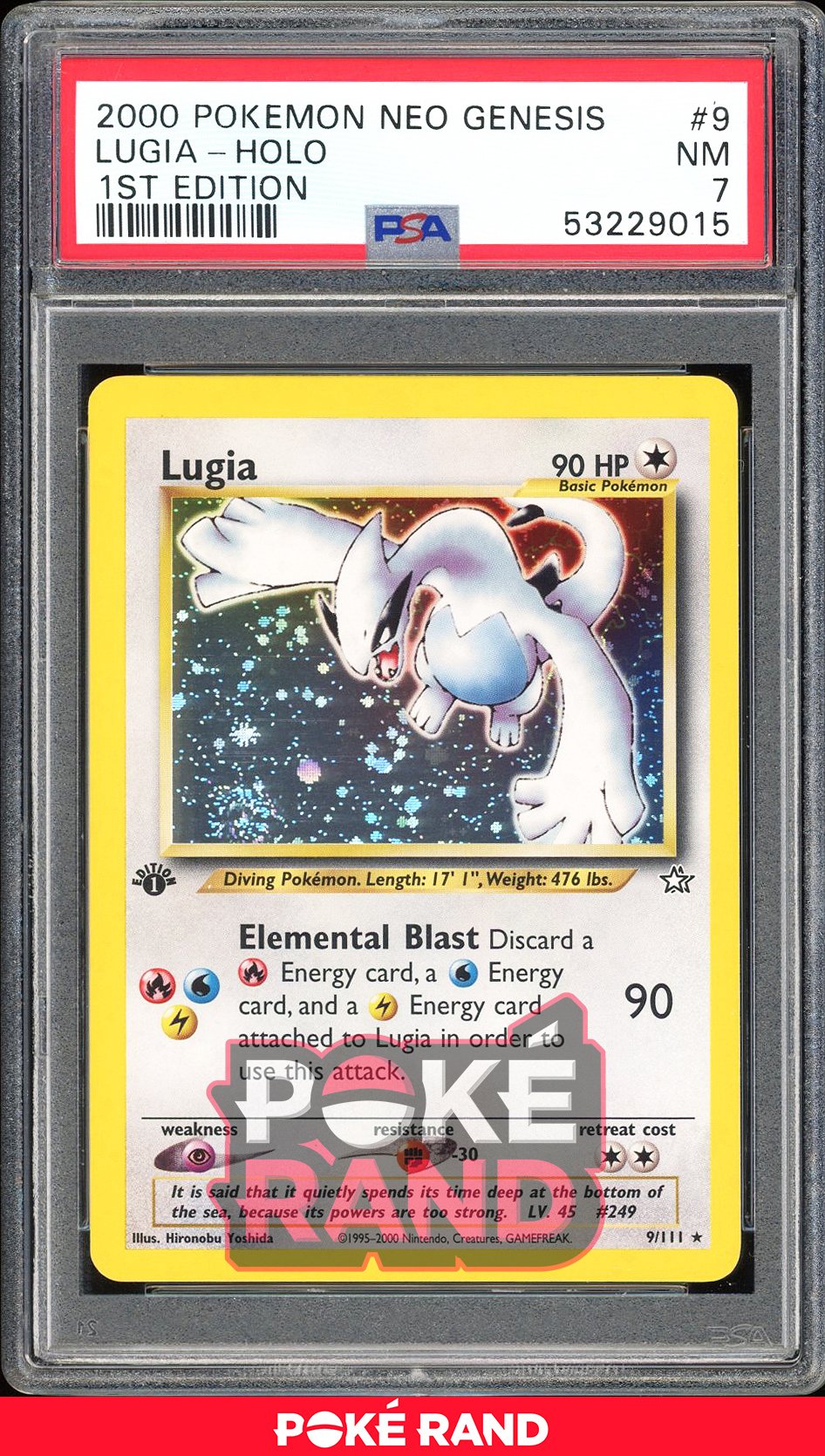 Lugia 1St Edition - PSA 7 - Neo Genesis - #9 - Holo